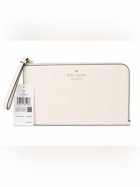 Kate Spade New York White Zip-Around Wallet NWT